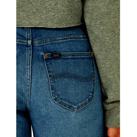 Lee Women's Heritage High Rise Slim Fit Skinny Denim Jeans Blue Size 8/Medium - Picture 4 of 14